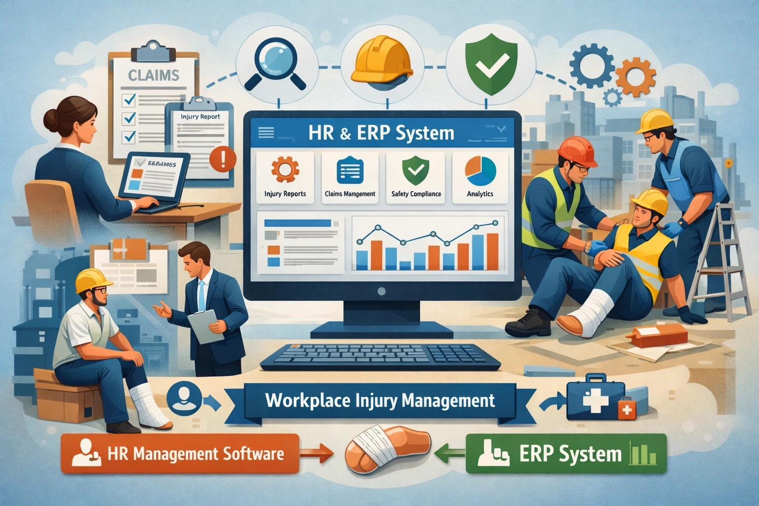 人事管理软件与ERP系统在工伤管理中的关键作用