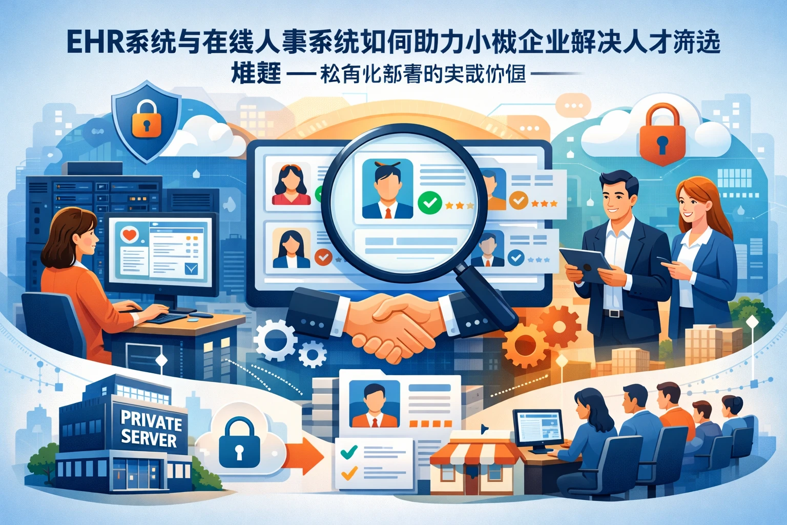 EHR系统与在线人事系统如何助力小微企业解决人才筛选难题——私有化部署的实践价值