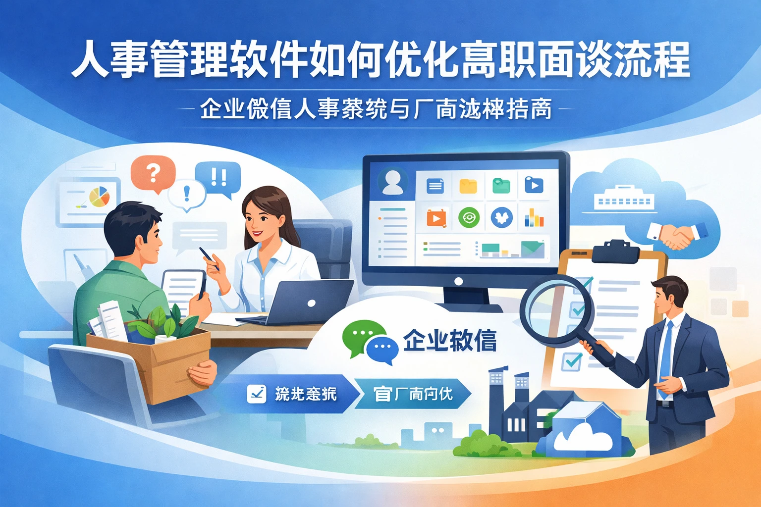 人事管理软件如何优化离职面谈流程：企业微信人事系统与厂商选择指南