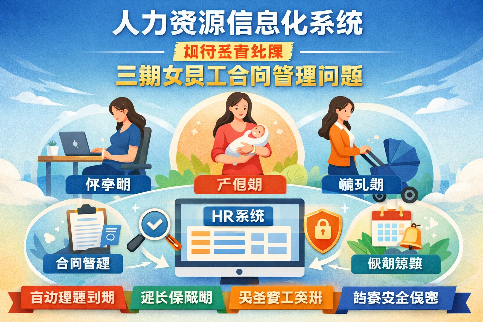 人力资源信息化系统如何妥善处理三期女员工合同管理问题