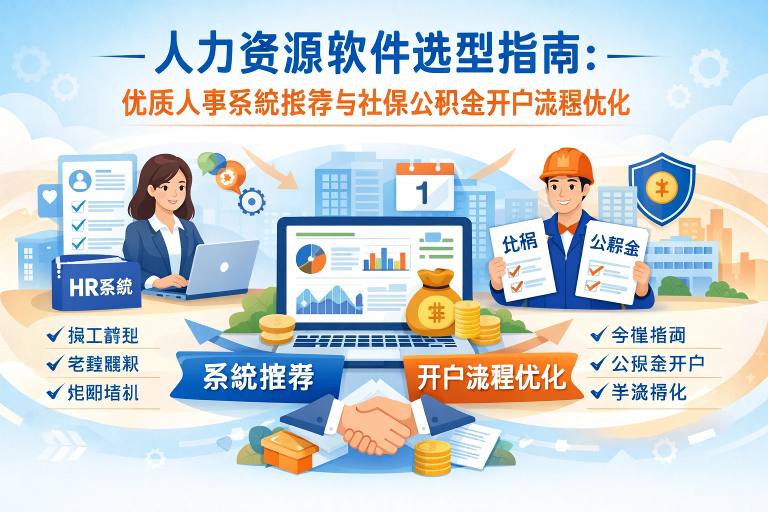 人力资源软件选型指南：优质人事系统推荐与社保公积金开户流程优化