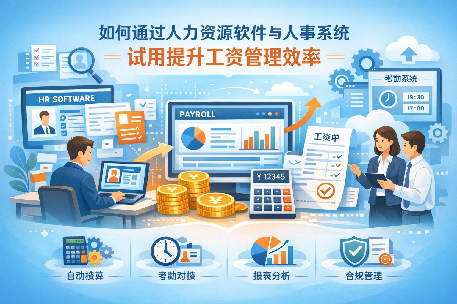 如何通过人力资源软件与人事系统试用提升工资管理效率