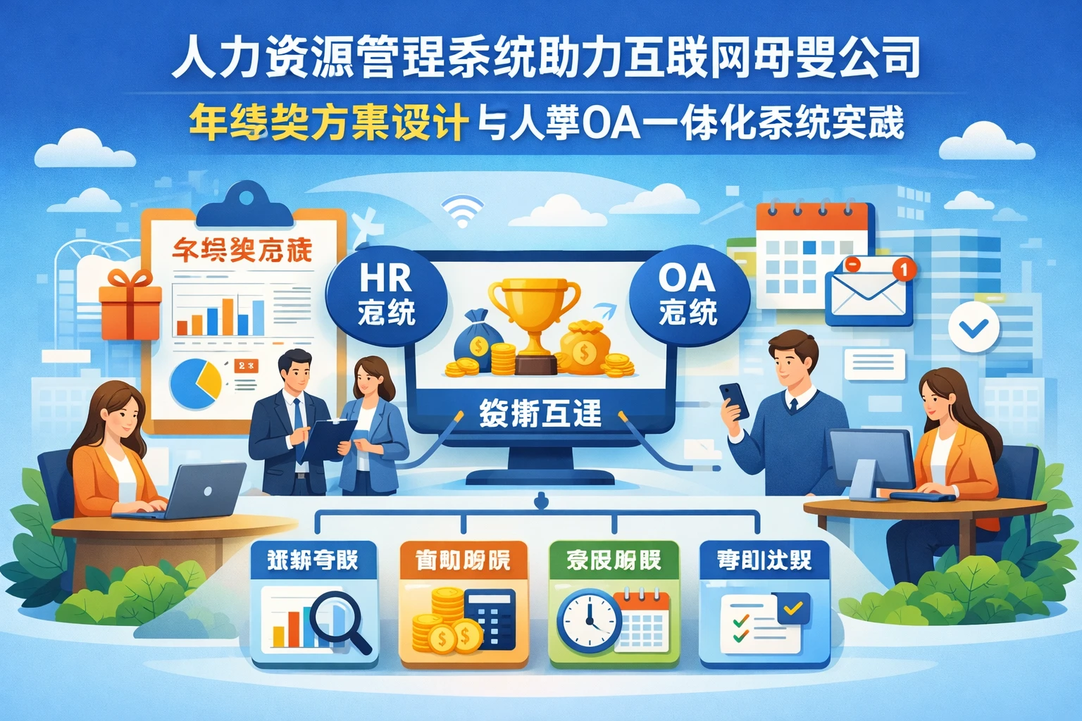 人力资源管理系统助力互联网母婴公司年终奖方案设计与人事OA一体化系统实践