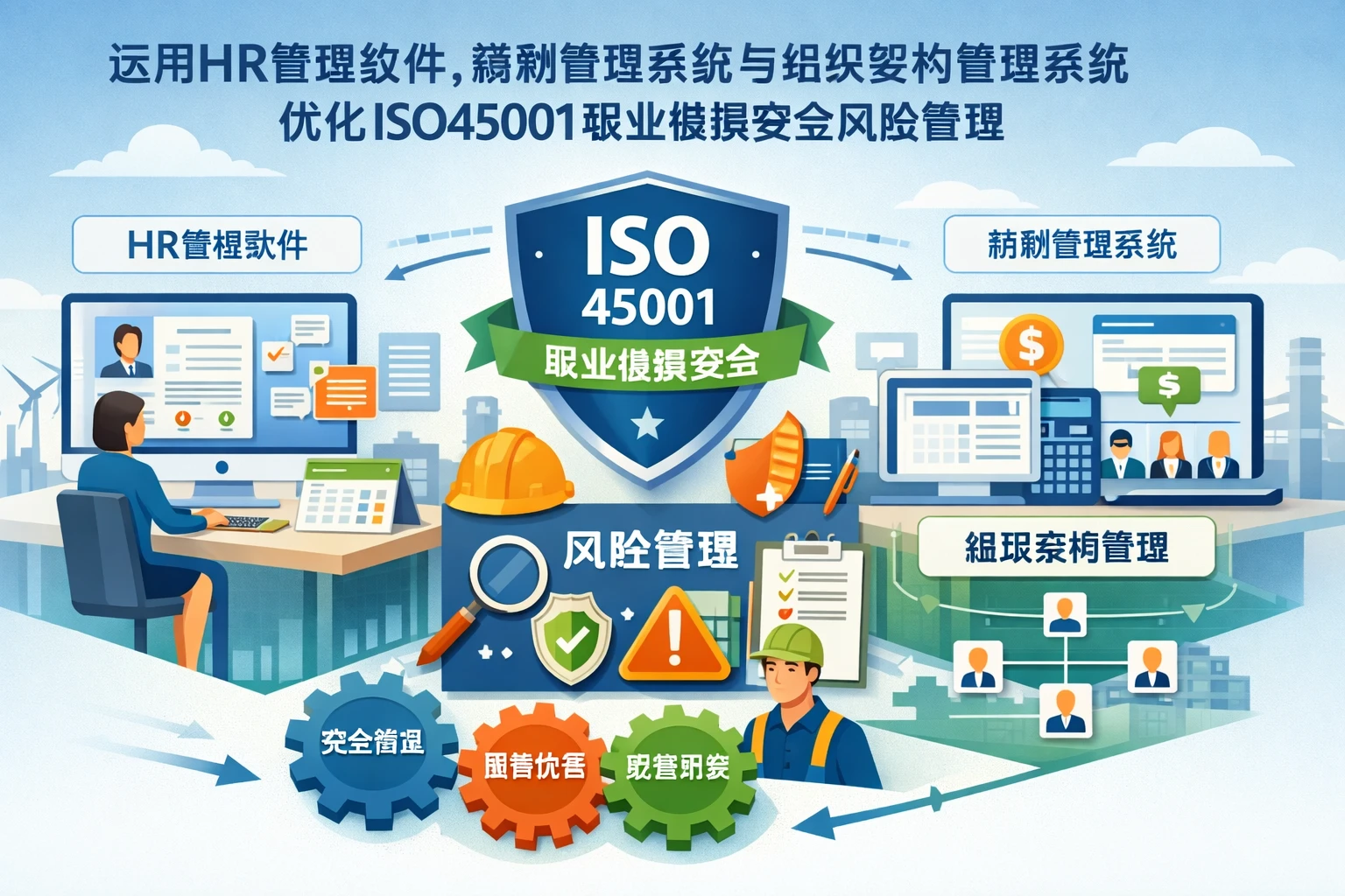 运用HR管理软件、薪酬管理系统与组织架构管理系统优化ISO45001职业健康安全风险管理