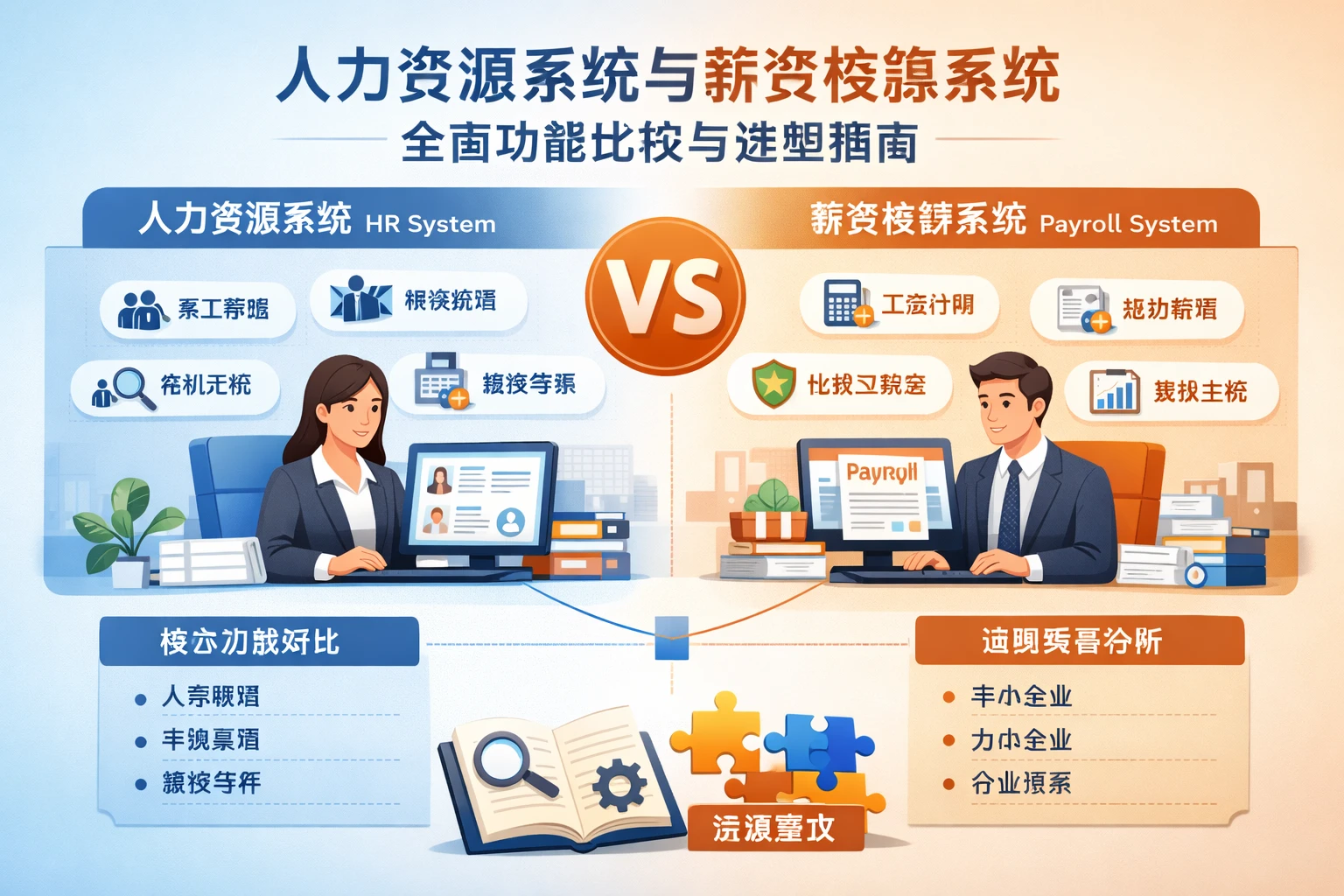 人力资源系统与薪资核算系统：全面功能比较与选型指南
