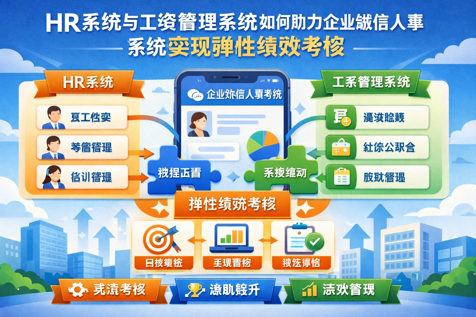 HR系统与工资管理系统如何助力企业微信人事系统实现弹性绩效考核