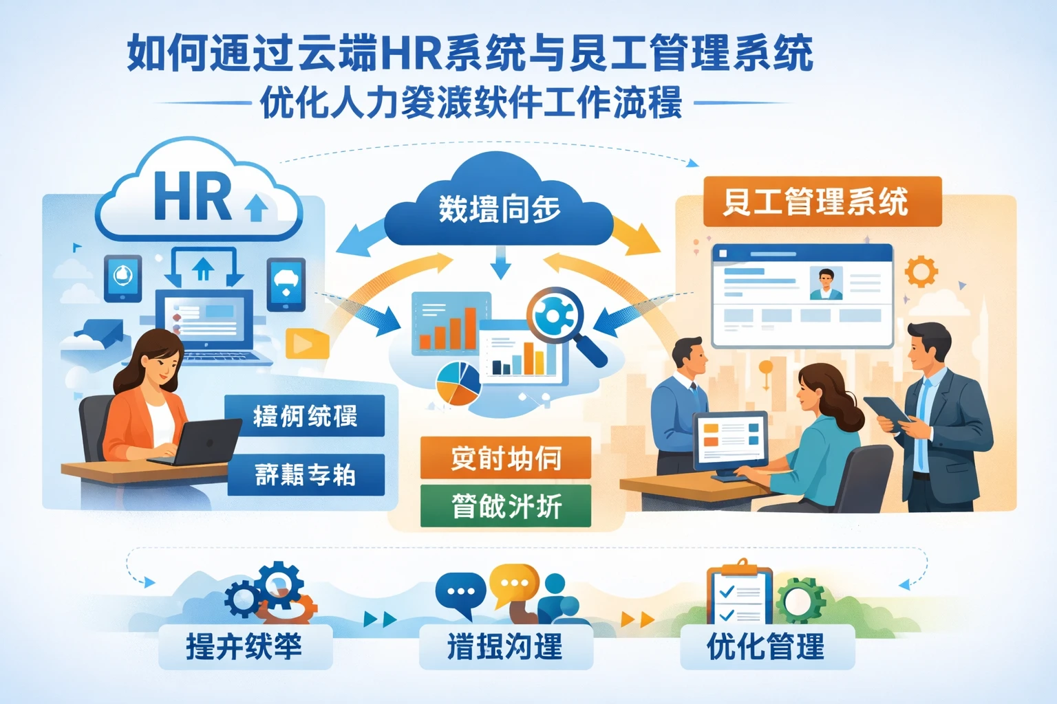 如何通过云端HR系统与员工管理系统优化人力资源软件工作流程