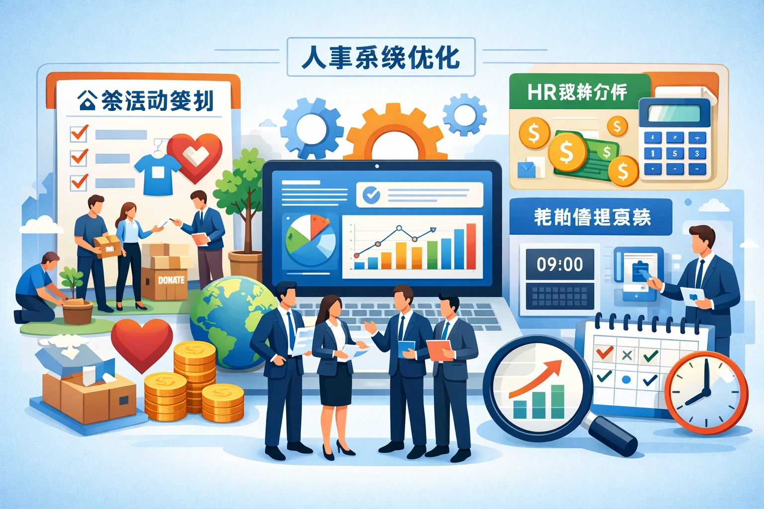 人事系统优化企业公益活动策划，人力资源系统报价与考勤管理系统的价值分析