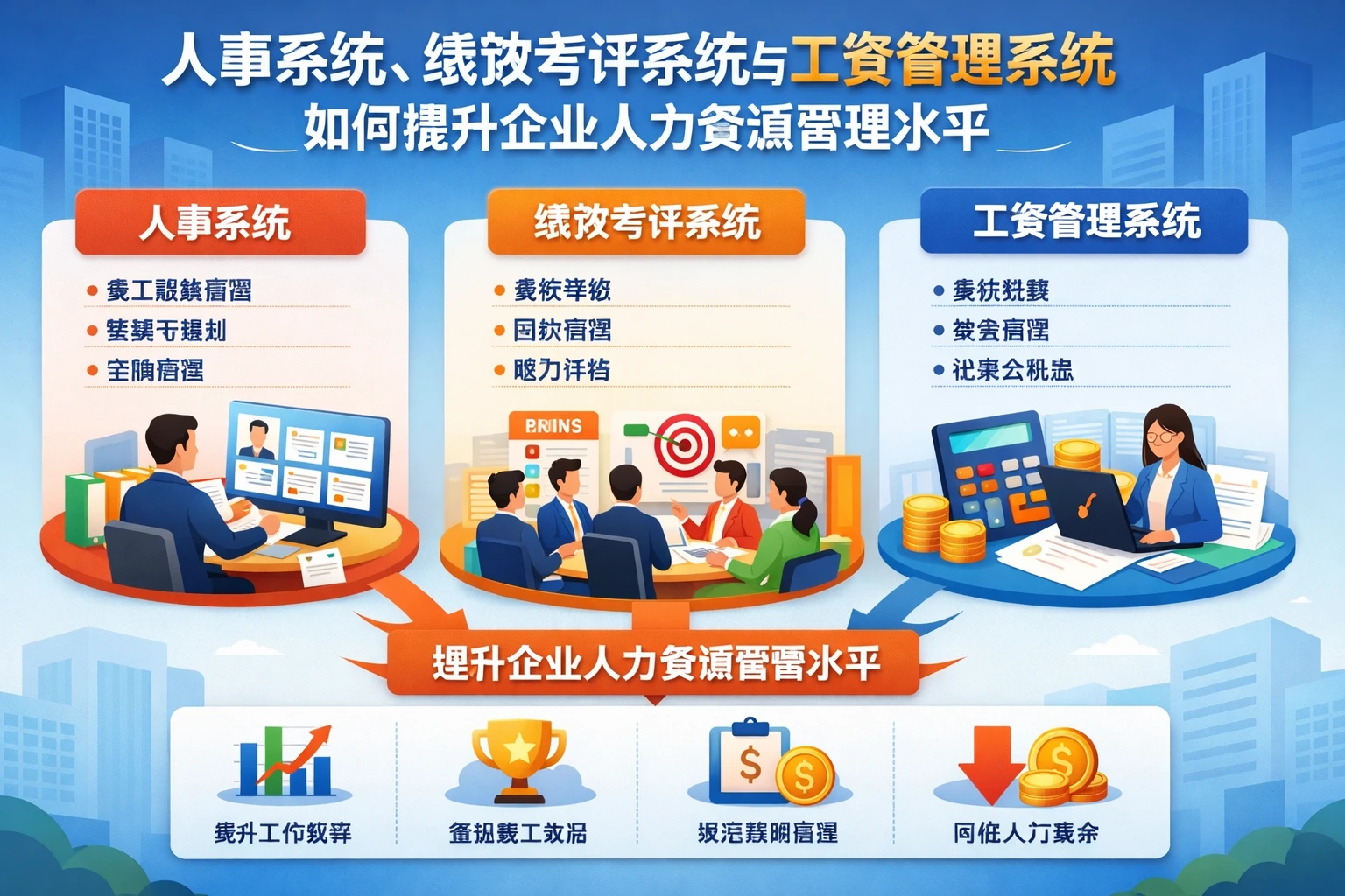 人事系统、绩效考评系统与工资管理系统如何提升企业人力资源管理水平