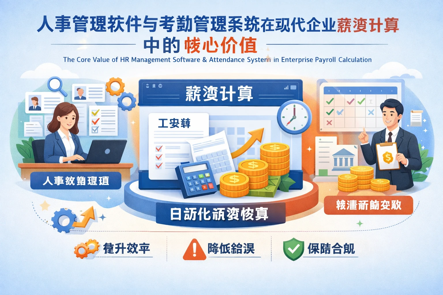 人事管理软件与考勤管理系统在现代企业薪资计算中的核心价值