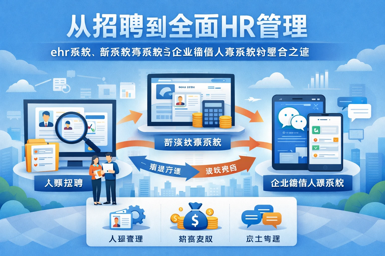 从招聘到全面HR管理——ehr系统、薪资核算系统与企业微信人事系统的整合之道