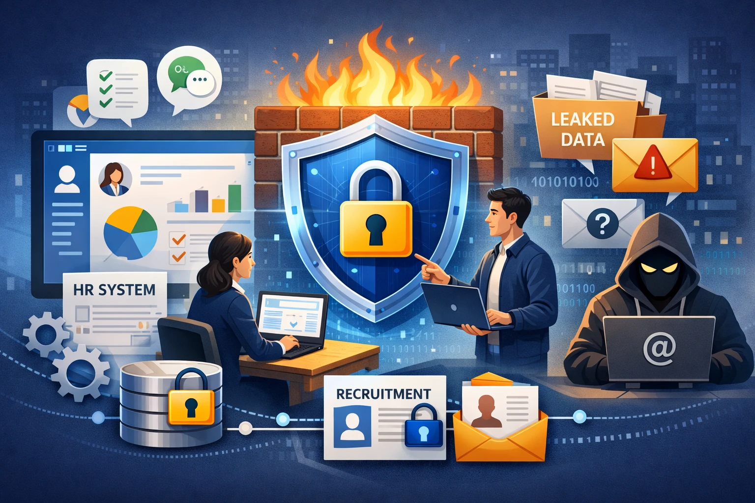 优化企业微信人事系统与人力资源管理系统，解决招聘信息泄露难题