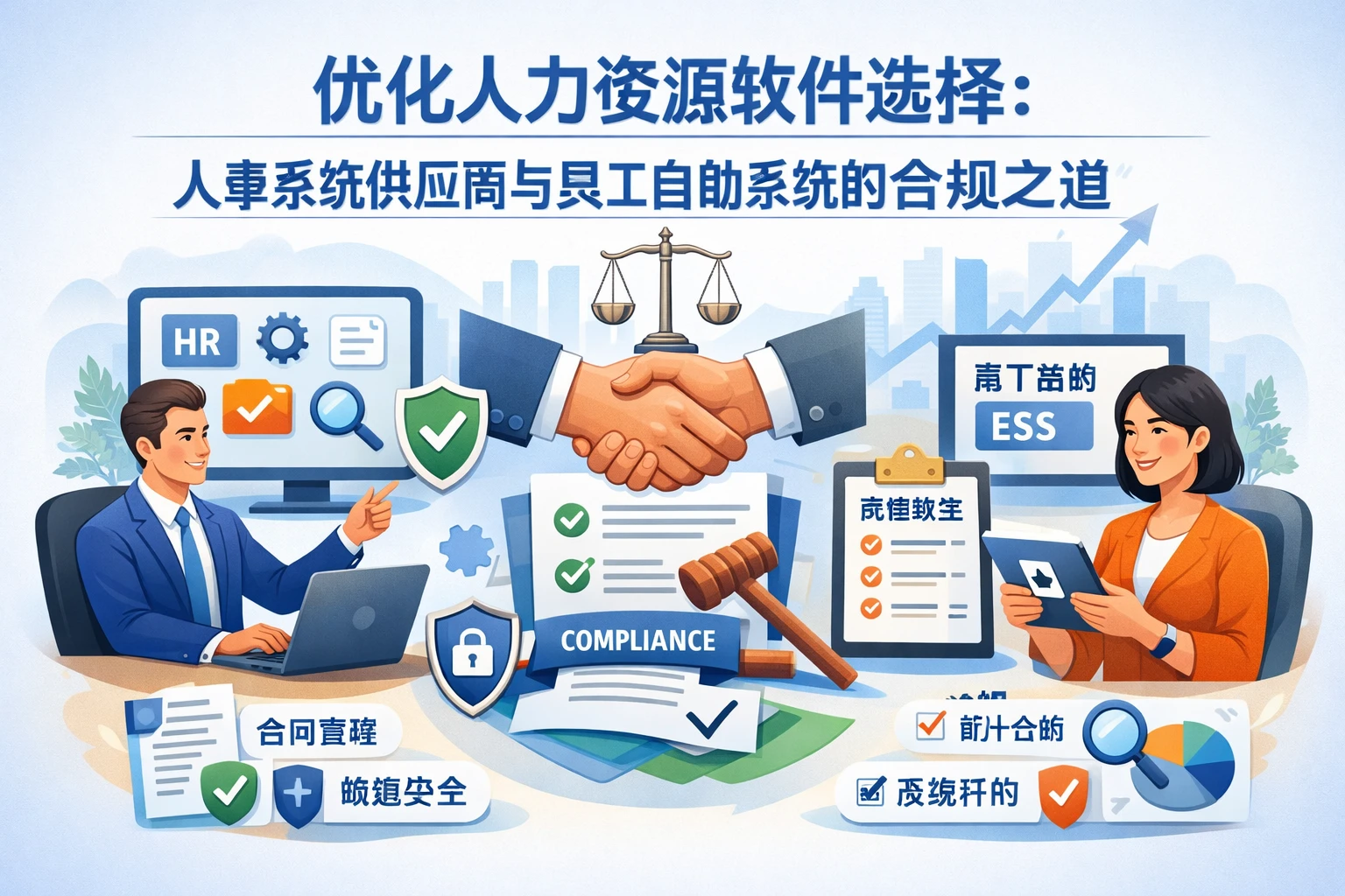 优化人力资源软件选择：人事系统供应商与员工自助系统的合规之道