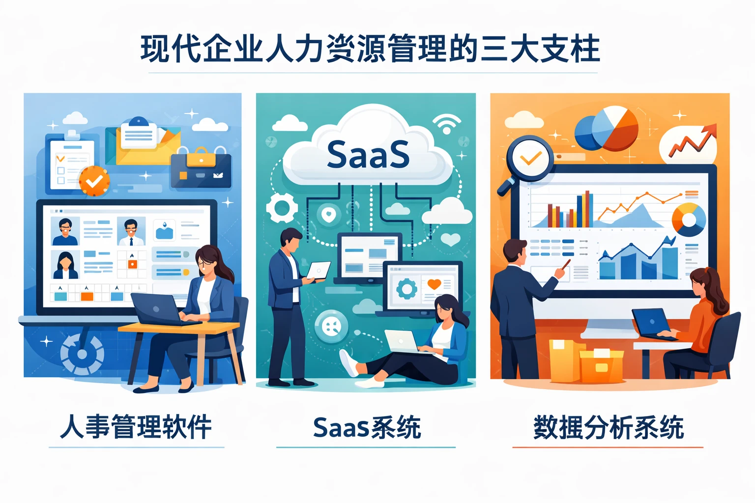 人事管理软件、SaaS系统与数据分析系统：现代企业人力资源管理的三大支柱
