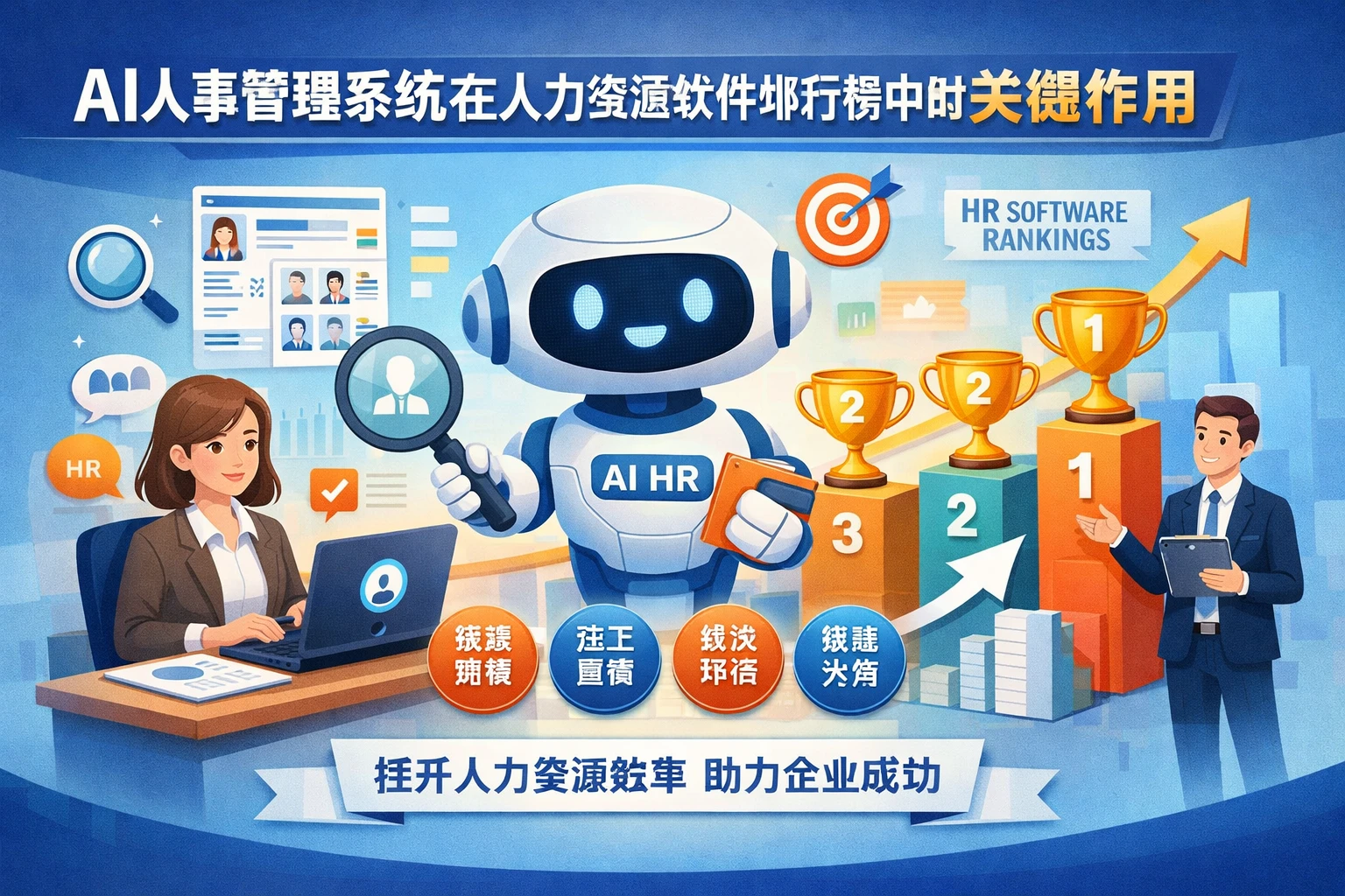 AI人事管理系统在人力资源软件排行榜中的关键作用