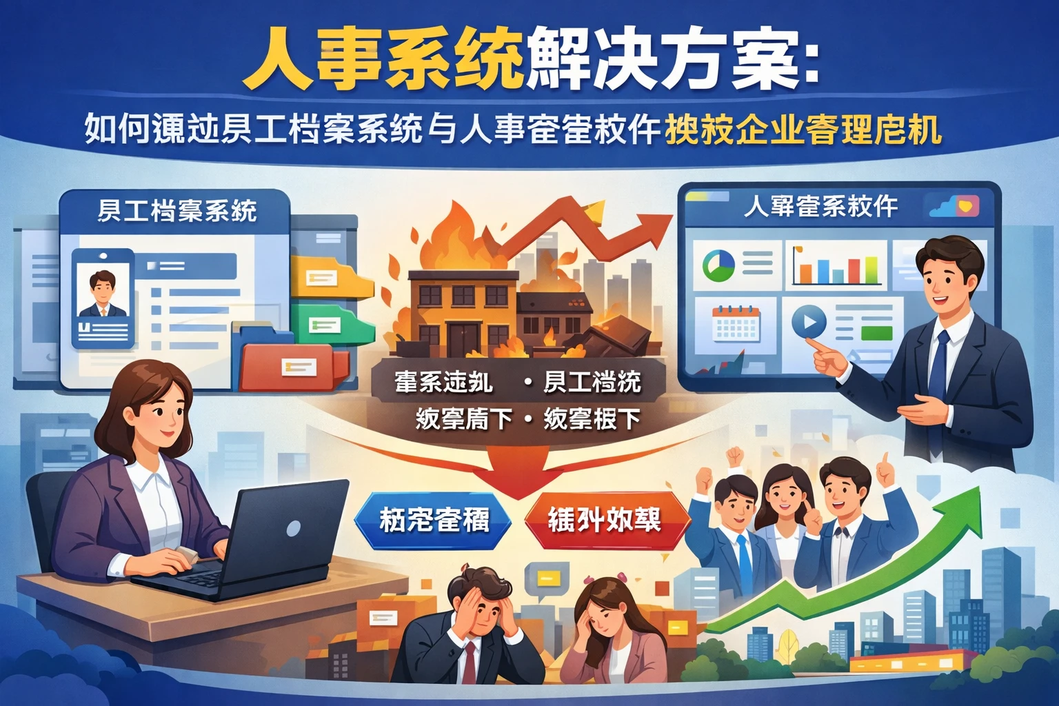 人事系统解决方案：如何通过员工档案系统与人事管理软件挽救企业管理危机