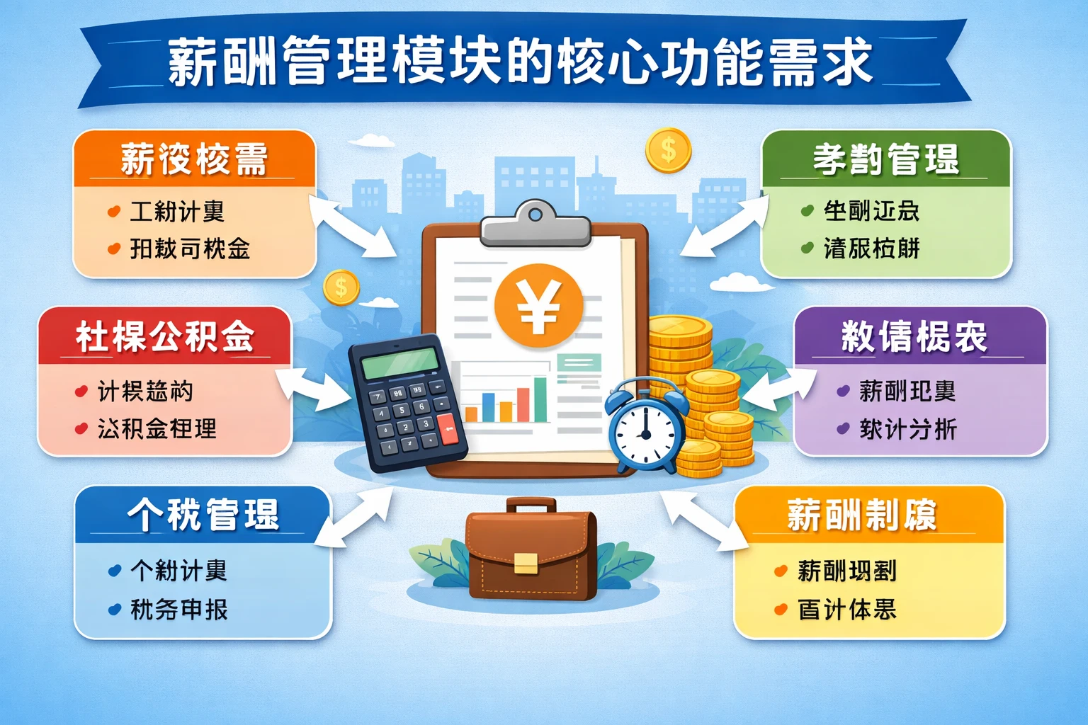 薪酬管理模块的核心功能需求