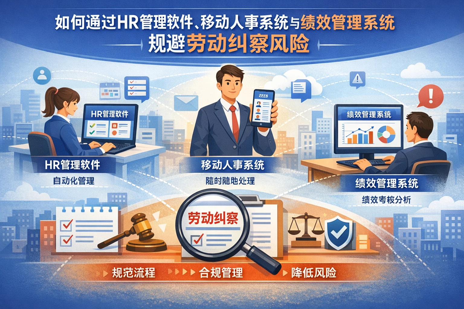 如何通过HR管理软件、移动人事系统与绩效管理系统规避劳动纠察风险