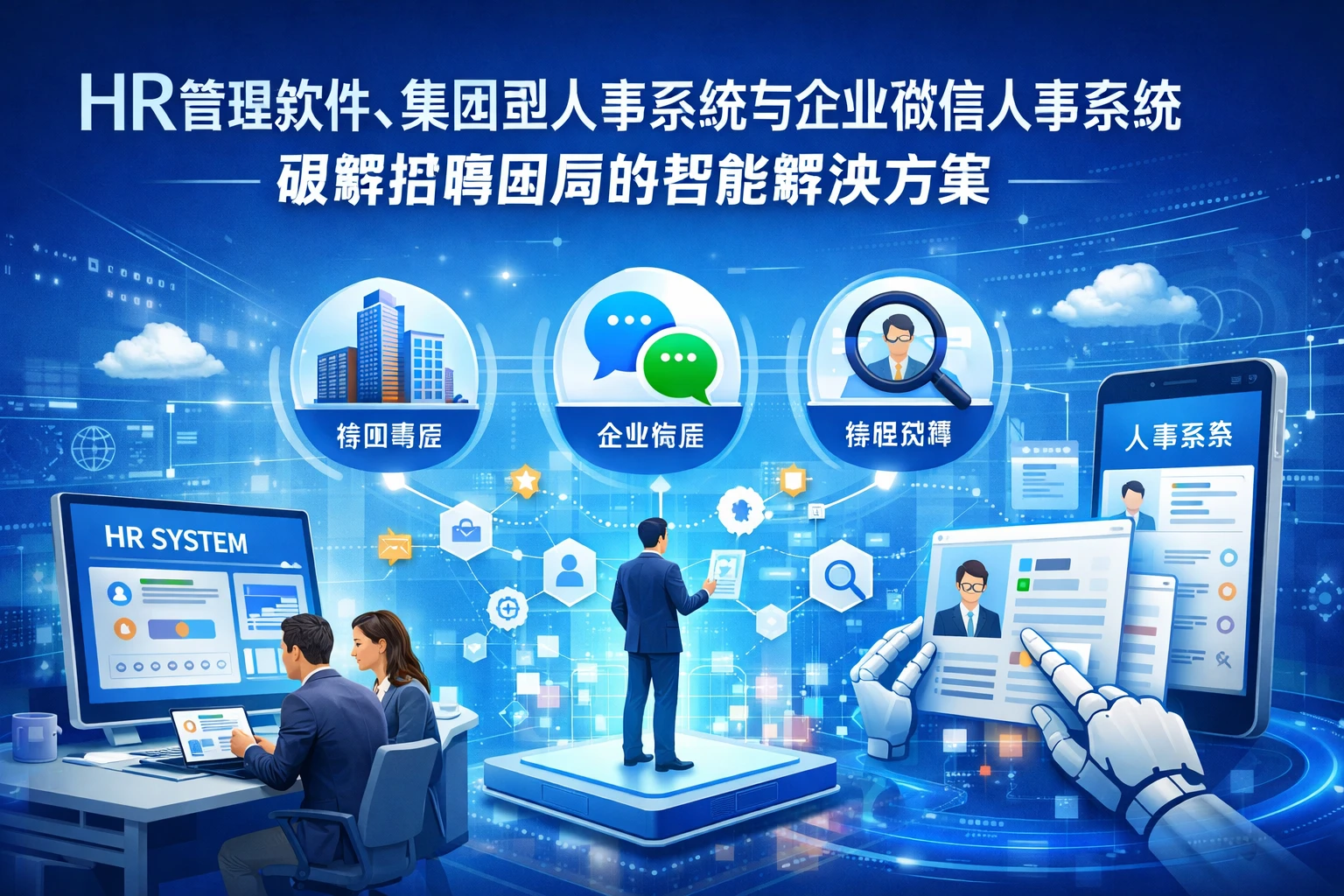 HR管理软件、集团型人事系统与企业微信人事系统：破解招聘困局的智能解决方案