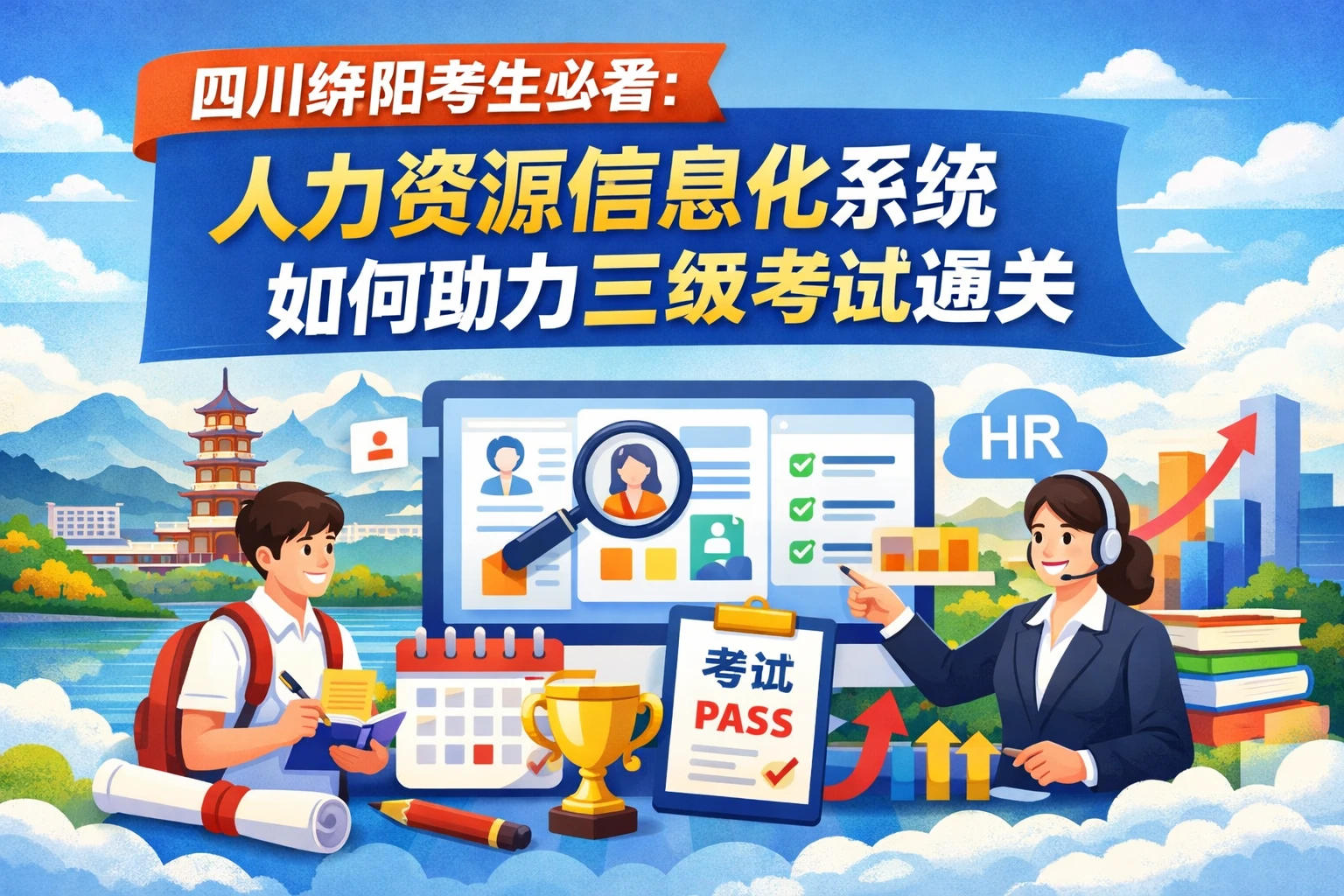 四川绵阳考生必看：人力资源信息化系统如何助力三级考试通关