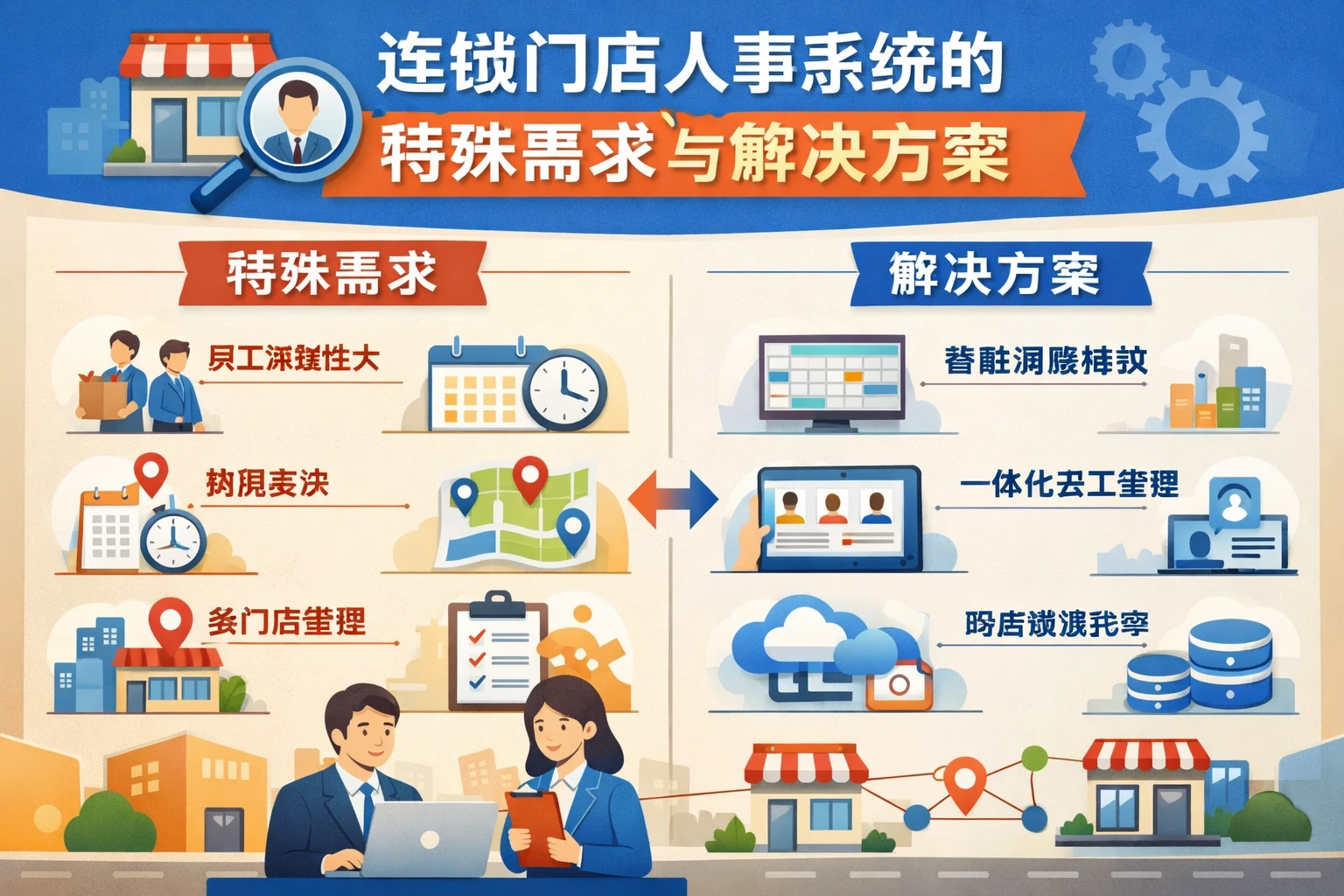 连锁门店人事系统的特殊需求与解决方案