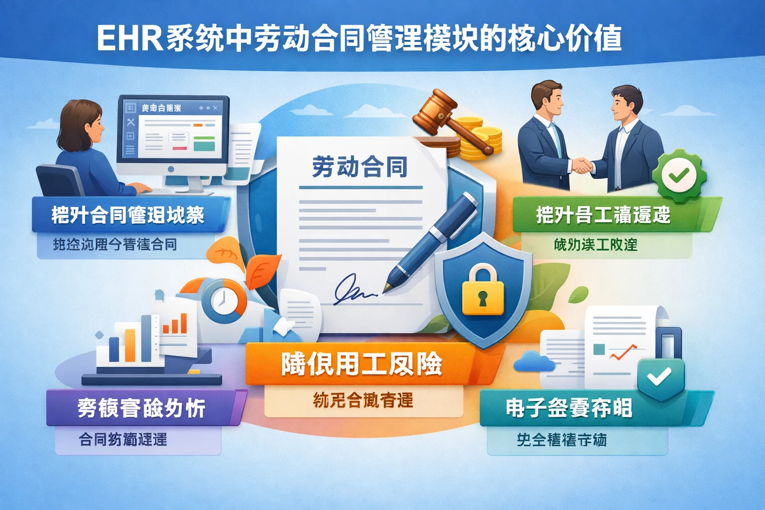 EHR系统中劳动合同管理模块的核心价值