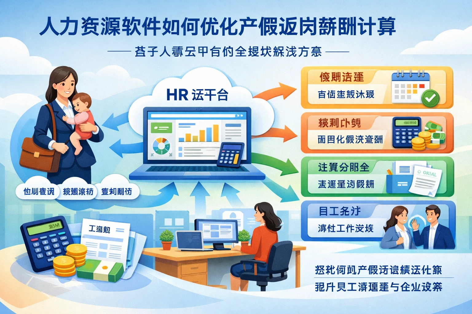 人力资源软件如何优化产假返岗薪酬计算——基于人事云平台的全模块解决方案