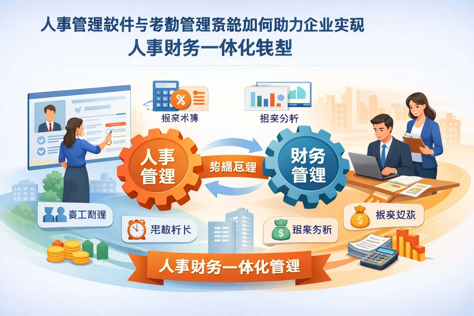 人事管理软件与考勤管理系统如何助力企业实现人事财务一体化转型