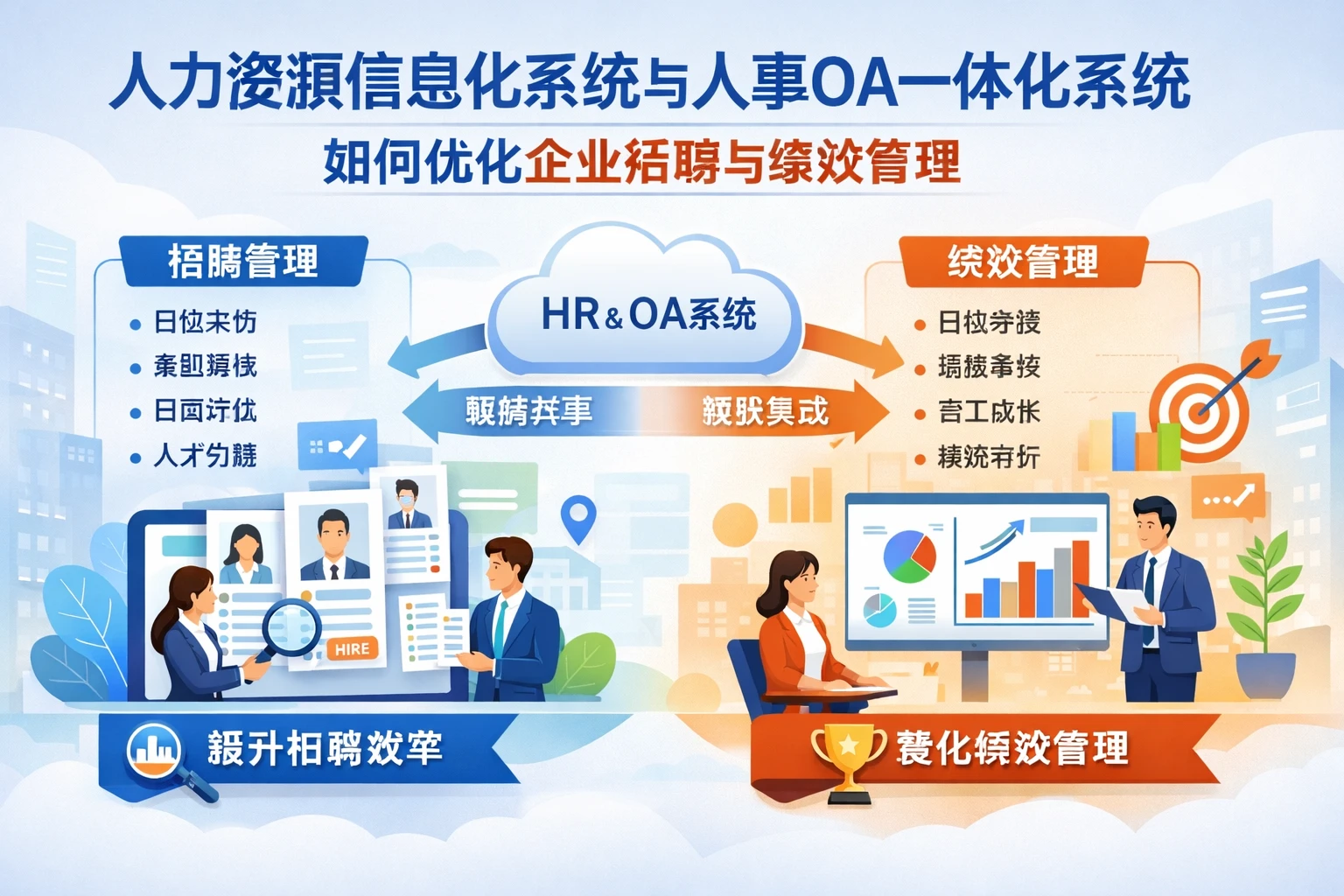人力资源信息化系统与人事OA一体化系统如何优化企业招聘与绩效管理