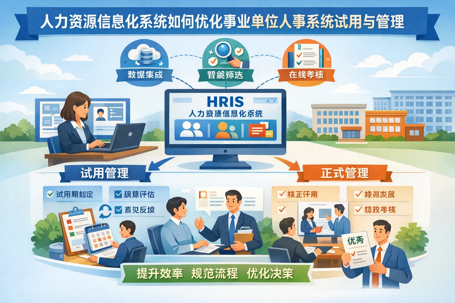 人力资源信息化系统如何优化事业单位人事系统试用与管理
