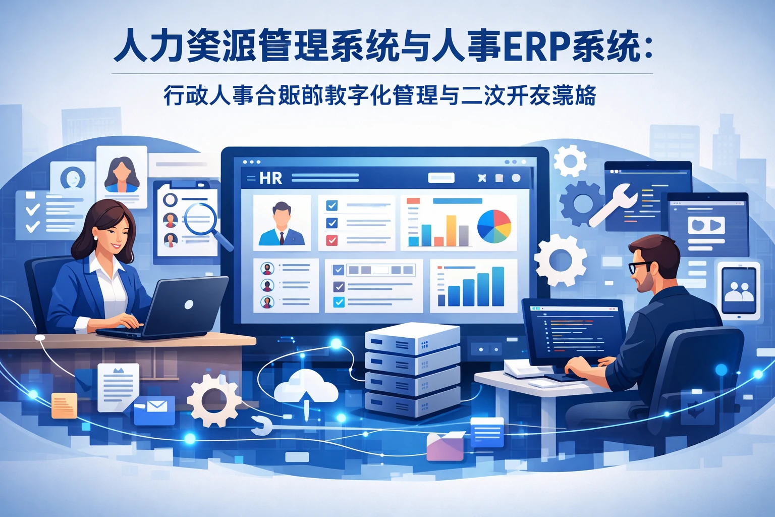 人力资源管理系统与人事ERP系统：行政人事台账的数字化管理与二次开发策略