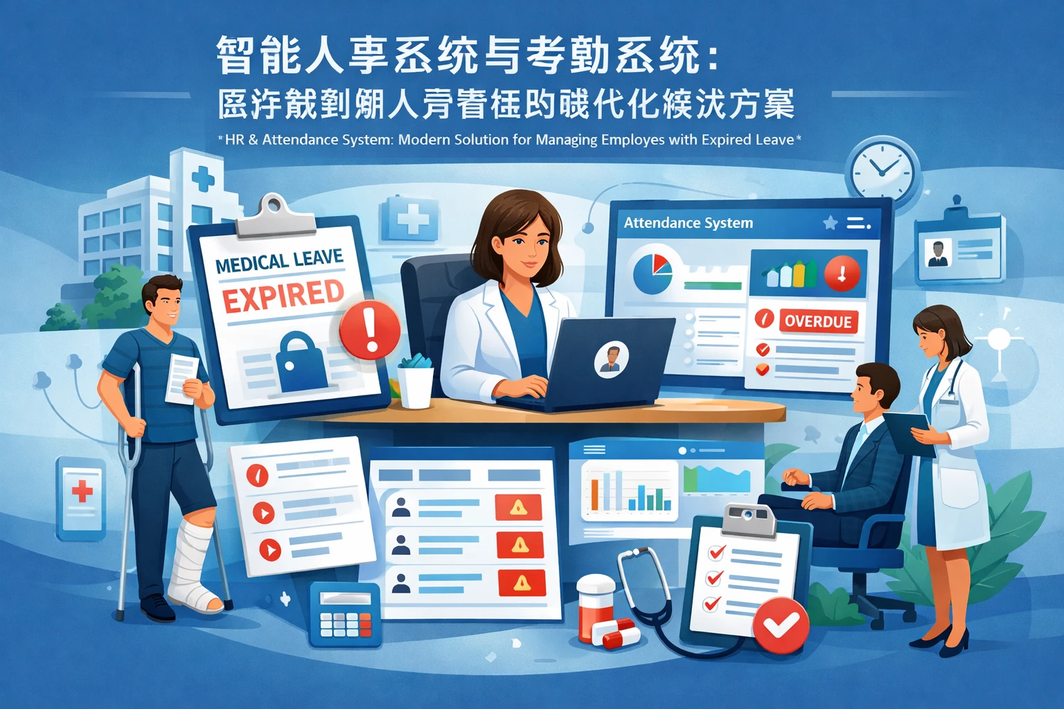 智能人事系统与考勤系统：医疗期到期人员管理的现代化解决方案