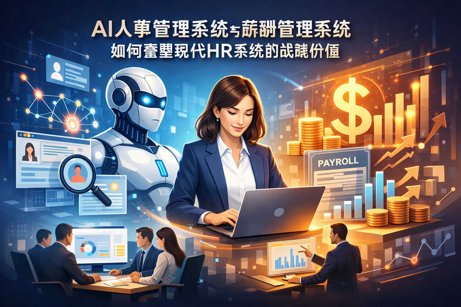 AI人事管理系统与薪酬管理系统如何重塑现代HR系统的战略价值