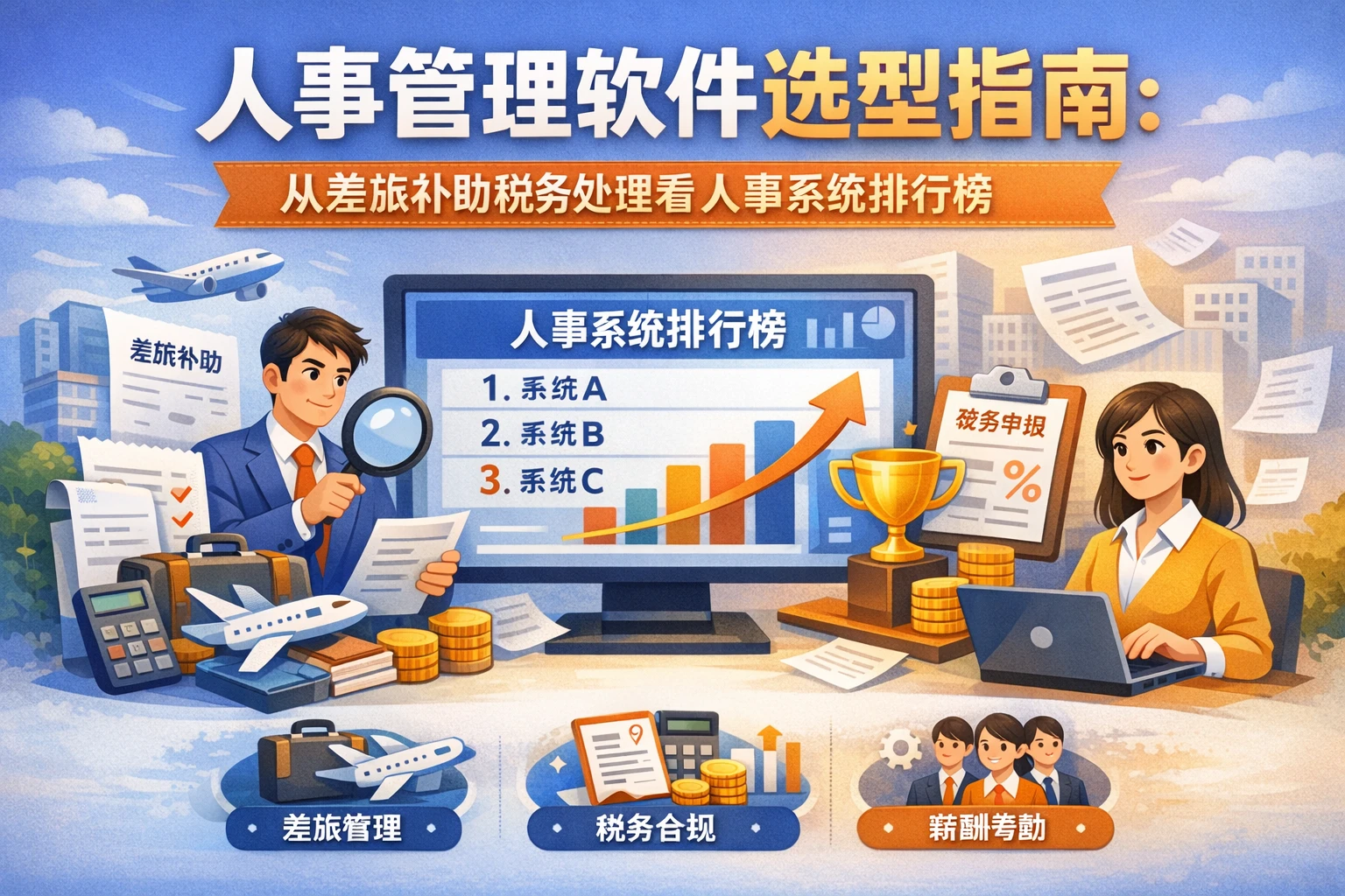 人事管理软件选型指南：从差旅补助税务处理看人事系统排行榜