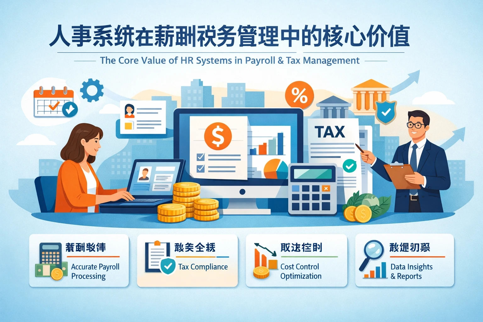 人事系统在薪酬税务管理中的核心价值