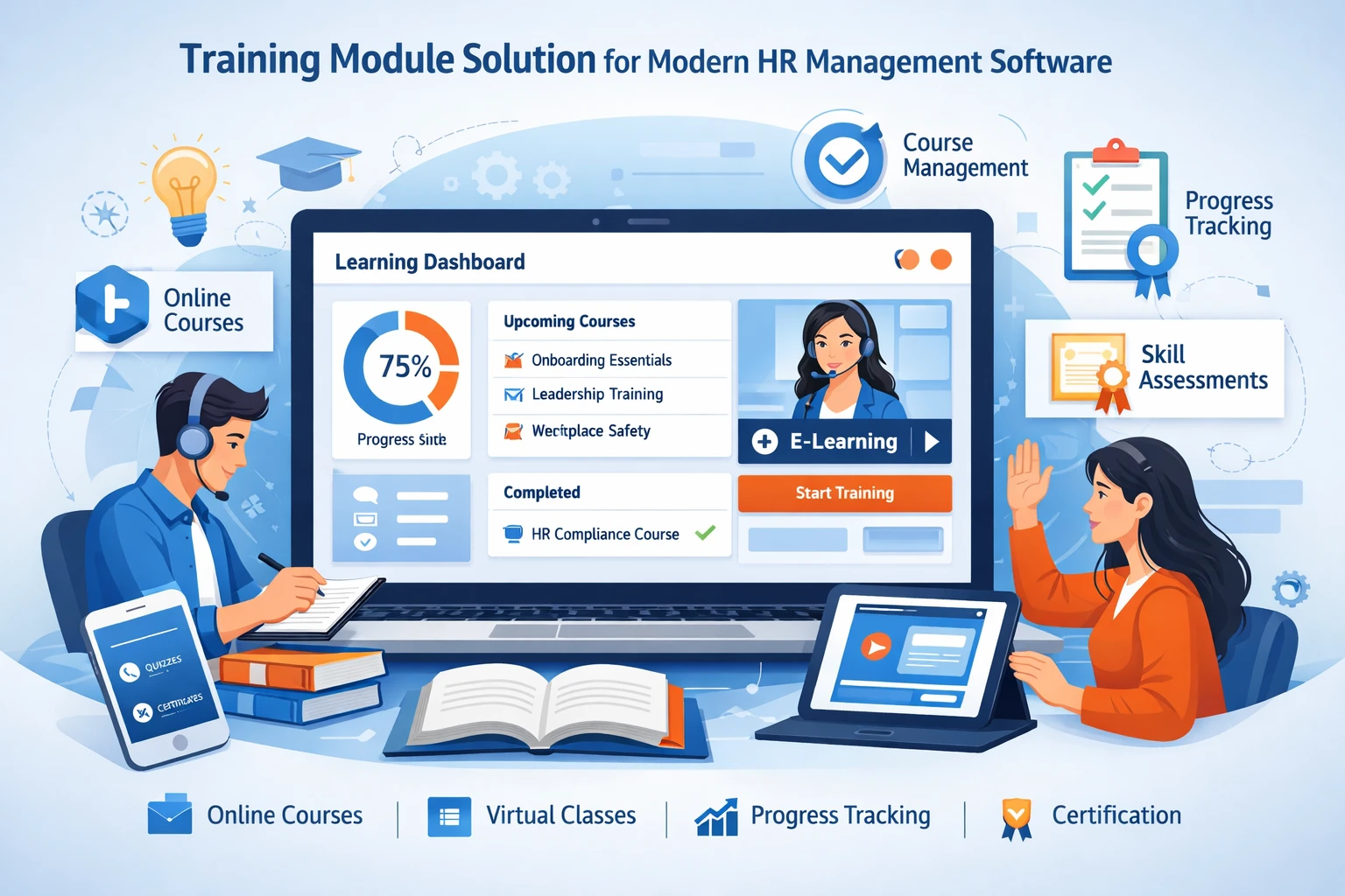 现代人事管理软件的培训模块解决方案