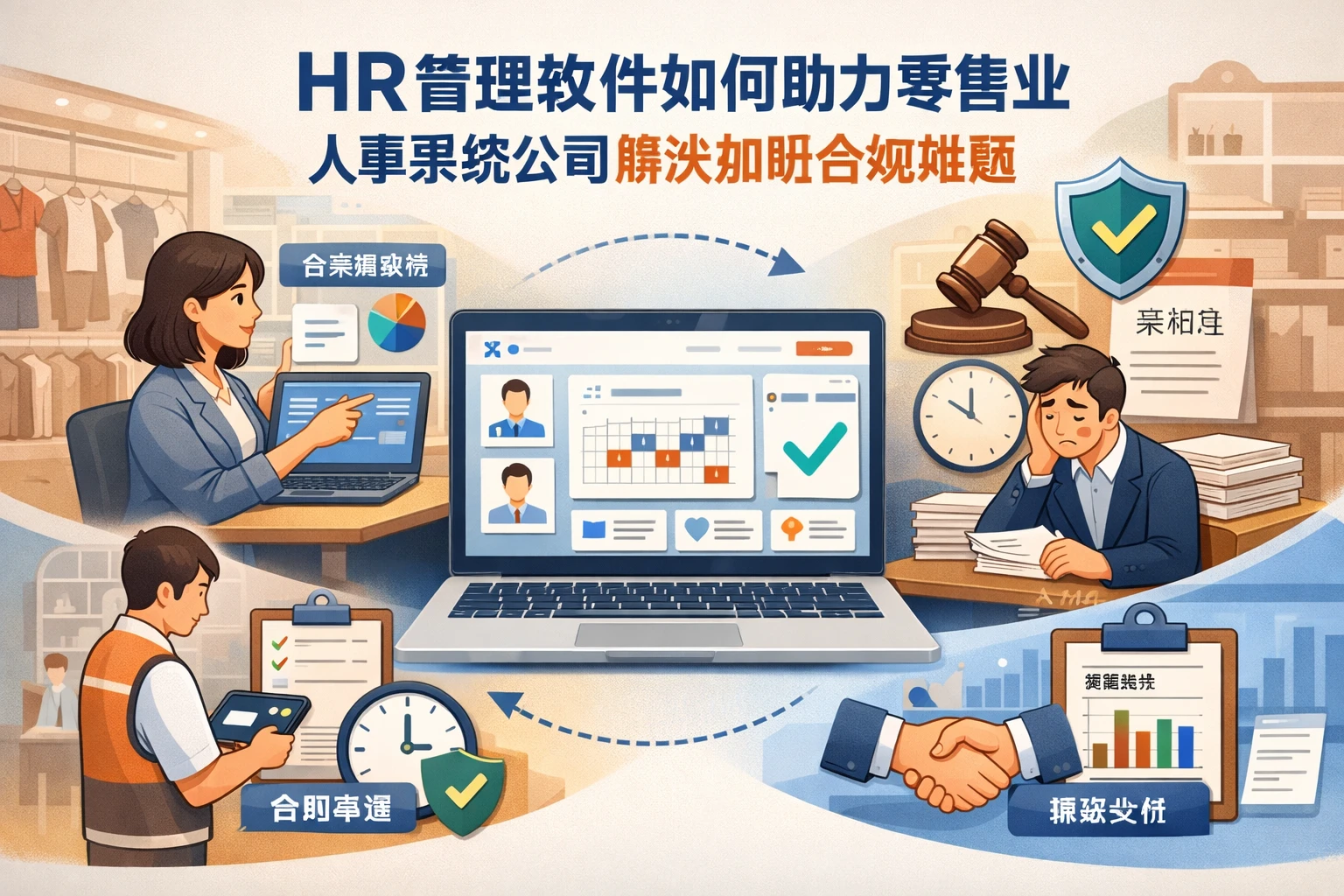 HR管理软件如何助力零售业人事系统公司解决加班合规难题