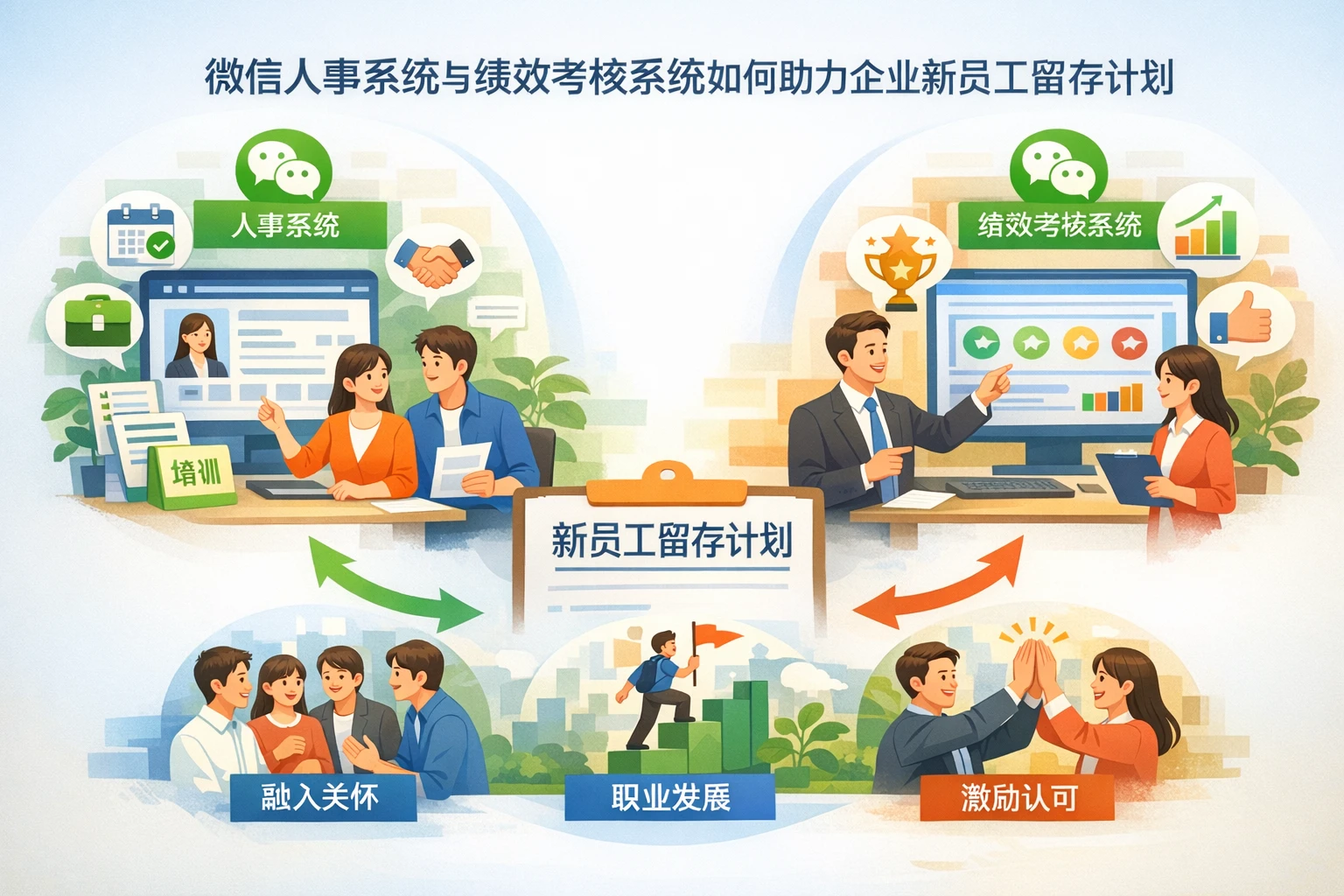 微信人事系统与绩效考核系统如何助力企业新员工留存计划