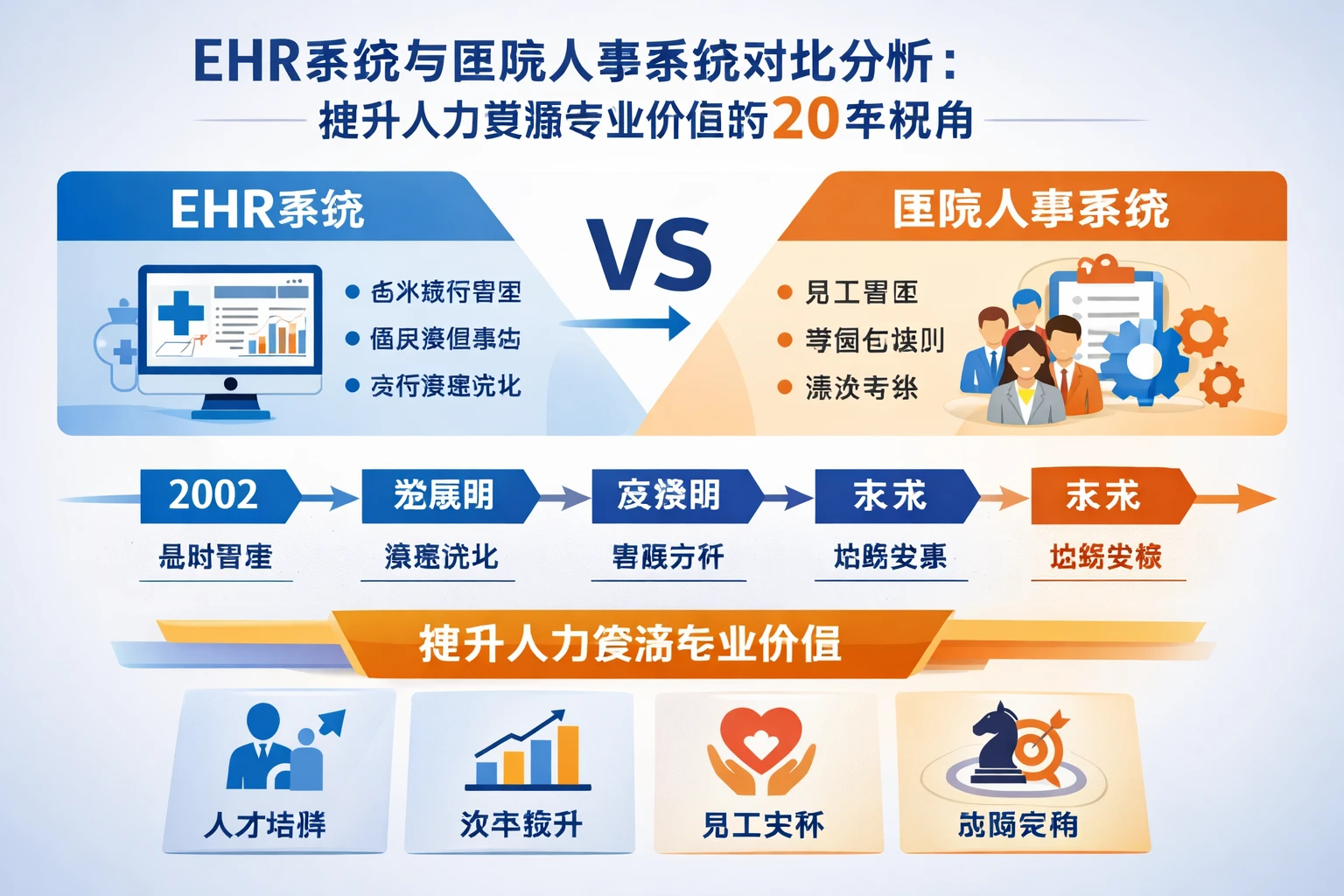 EHR系统与医院人事系统对比分析：提升人力资源专业价值的20年视角