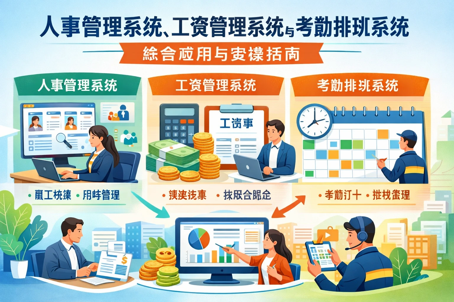 人事管理系统、工资管理系统与考勤排班系统的综合应用与实操指南