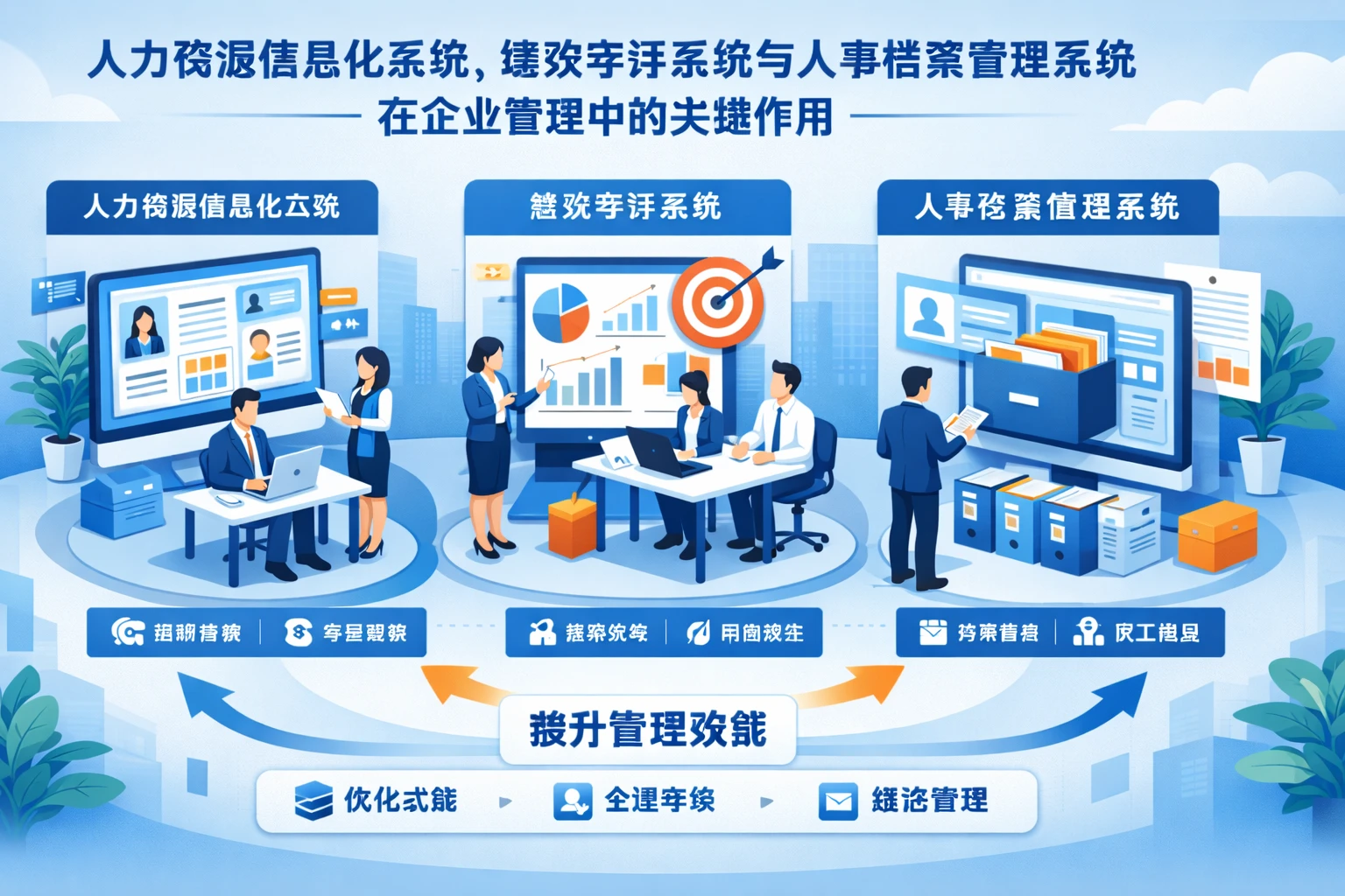人力资源信息化系统、绩效考评系统与人事档案管理系统在企业管理中的关键作用