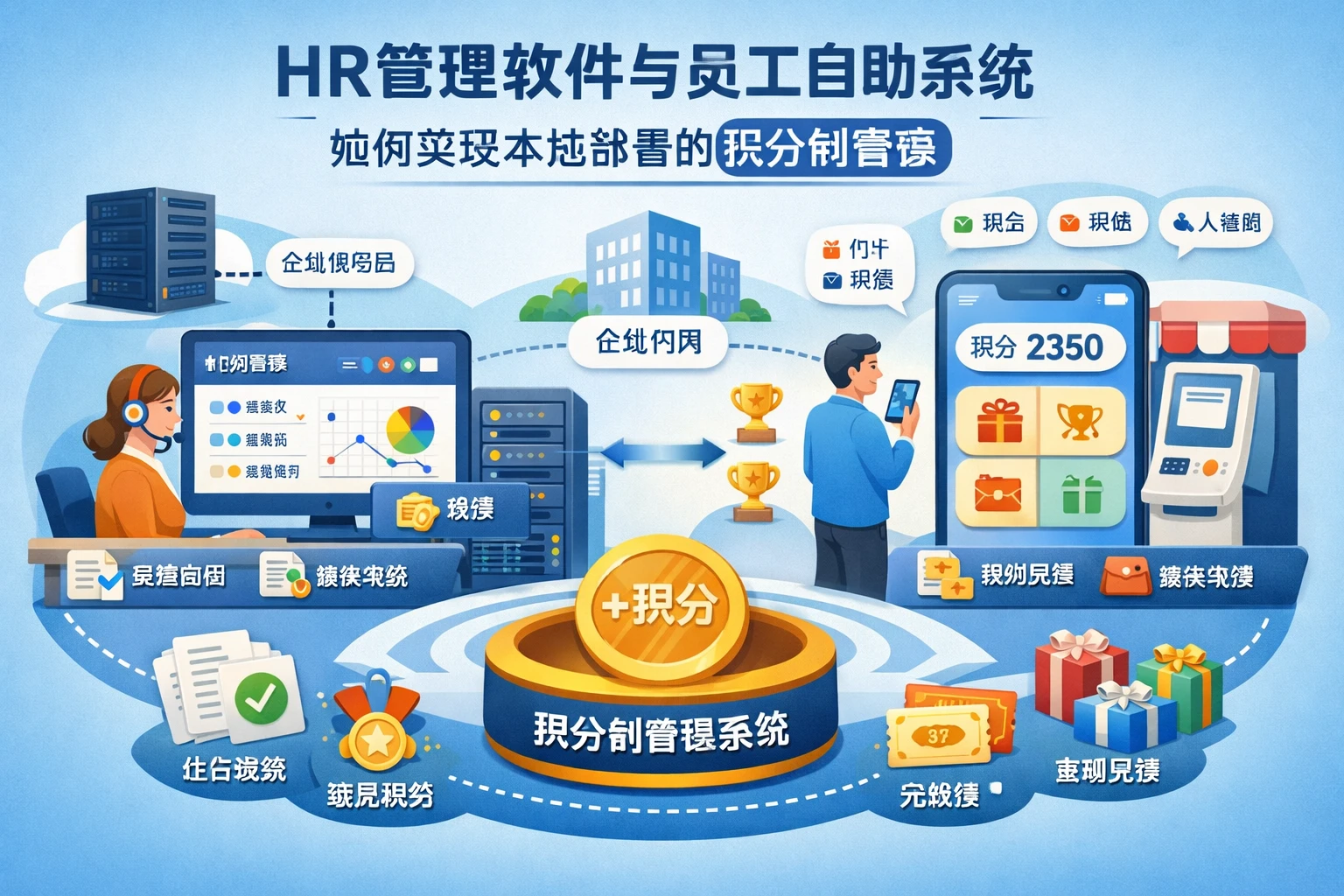 HR管理软件与员工自助系统如何实现本地部署的积分制管理
