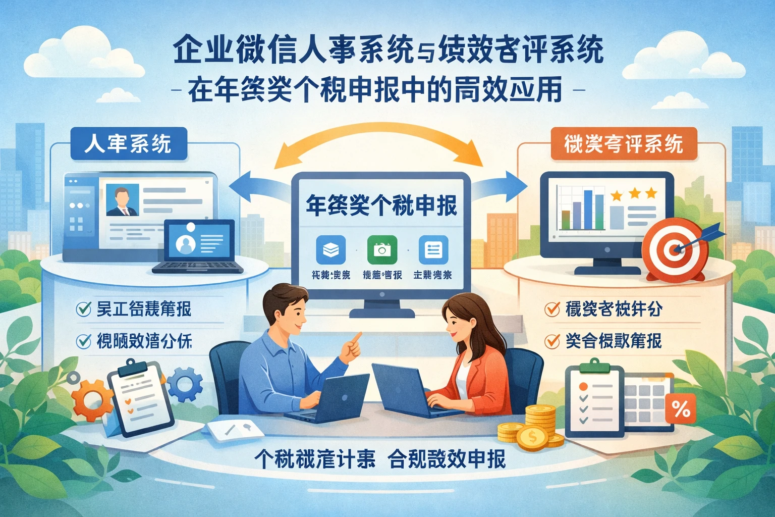 企业微信人事系统与绩效考评系统在年终奖个税申报中的高效应用
