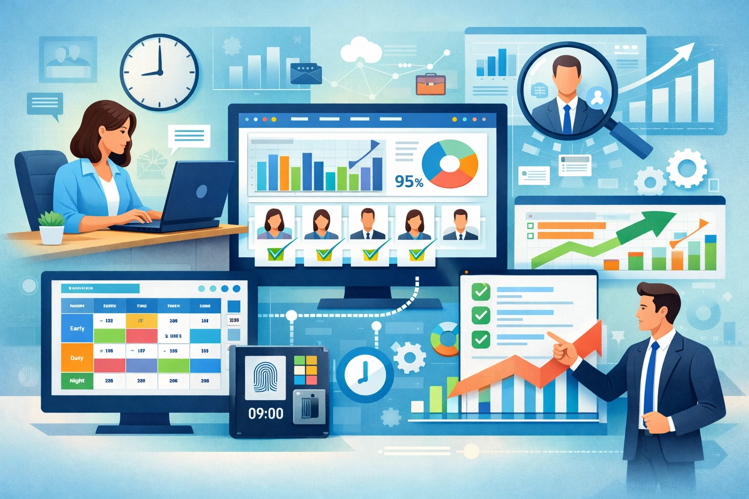 HR管理软件、考勤排班系统与人事数据分析系统如何提升工作效率与执行力