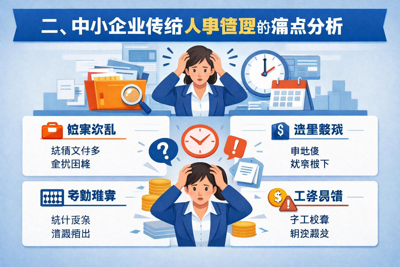 二、中小企业传统人事管理的痛点分析