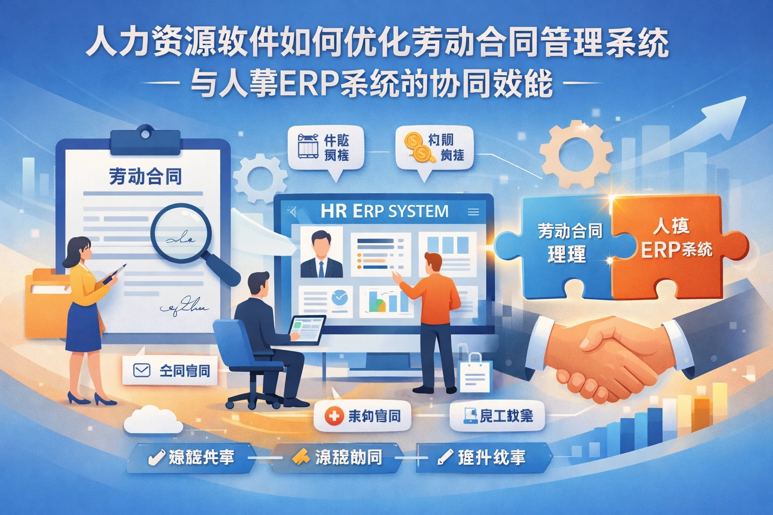 人力资源软件如何优化劳动合同管理系统与人事ERP系统的协同效能