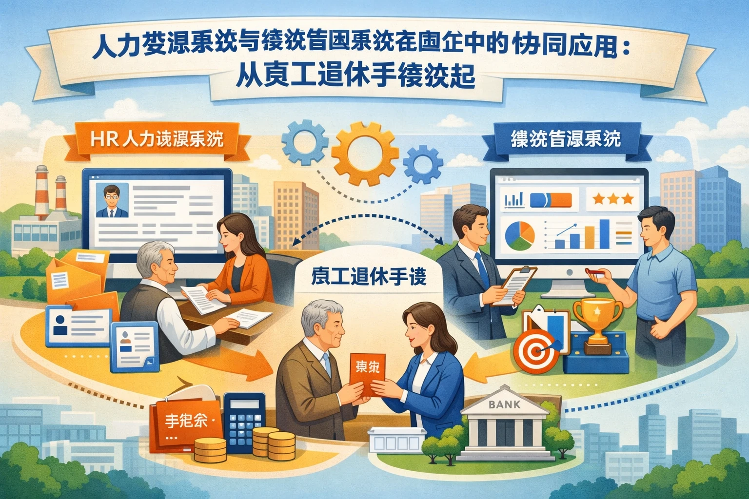 人力资源系统与绩效管理系统在国企中的协同应用：从员工退休手续谈起