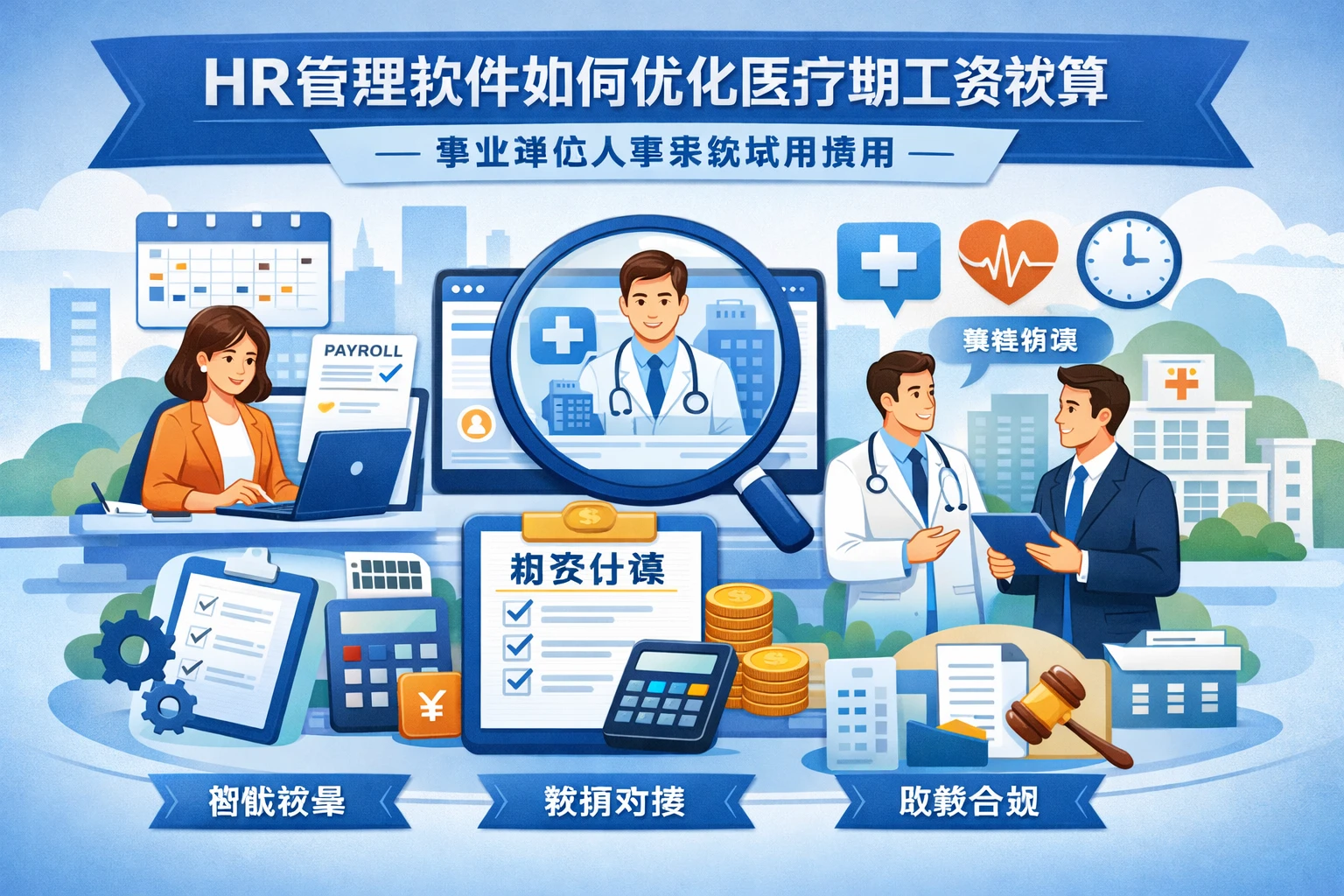 HR管理软件如何优化医疗期工资核算——事业单位人事系统试用指南