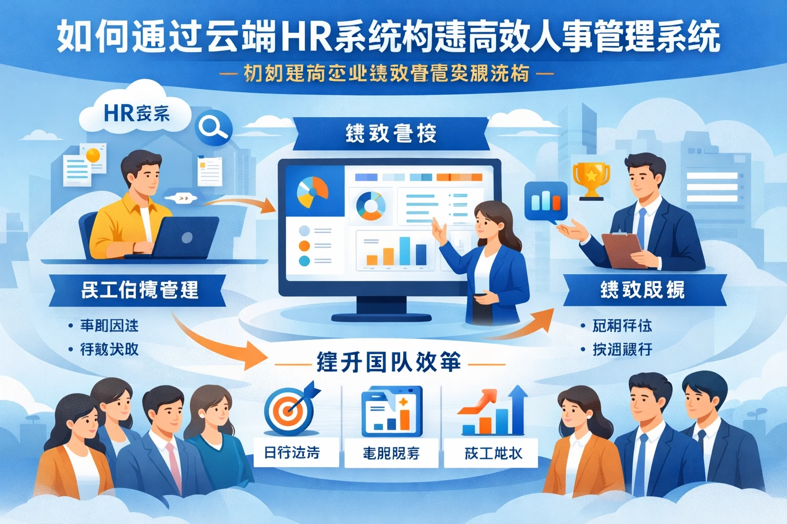 如何通过云端HR系统构建高效人事管理系统：初创电商企业绩效管理实践指南