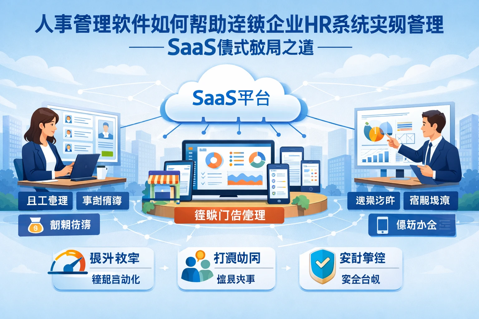 人事管理软件如何帮助连锁企业HR系统实现高效管理——SaaS模式破局之道